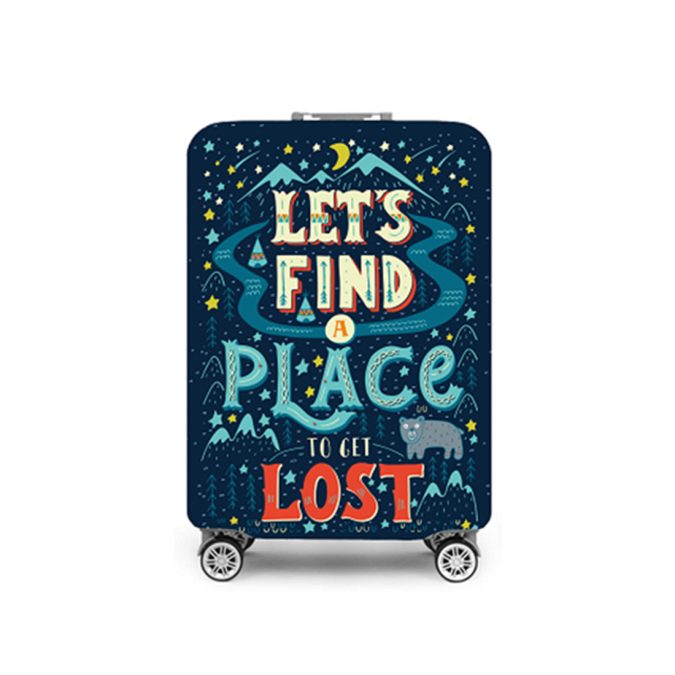 Чехол для чемодана, Travelsky, Lets Get Lost L, Для чемоданов размером 28"~30", Полиэстер, Мультиколор
