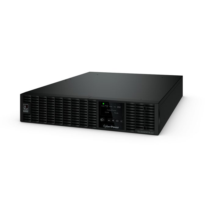 Источник бесперебойного питания, CyberPower, OL3000ERTXL2U, Мощность 3000ВА/2700Вт, OL-серия, On-Line, Стоечный 2U, LCD/ Smart/USB/RS232/RJ11/RJ45/Сухие контакты, AVR: 190-300В, АКБ: 12В/9Ач*6 шт., Вых: 8xIEC C13/1хIEC C19, Чёрный