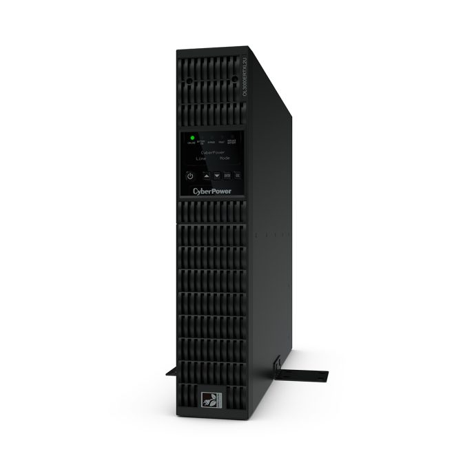 Источник бесперебойного питания, CyberPower, OL3000ERTXL2U, Мощность 3000ВА/2700Вт, OL-серия, On-Line, Стоечный 2U, LCD/ Smart/USB/RS232/RJ11/RJ45/Сухие контакты, AVR: 190-300В, АКБ: 12В/9Ач*6 шт., Вых: 8xIEC C13/1хIEC C19, Чёрный