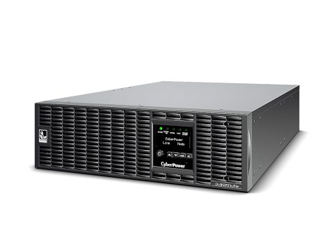 Источник бесперебойного питания, CyberPower, OL6KERT3UPM, Мощность 6000ВА/6000Вт, OL-серия, On-Line, Стоечный 3U, LCD/Smart/USB/RJ11/RJ45/EPO/2*Relay/RS232/Сухие контакты, AVR: 200-240В, Без АКБ, Вых: 4xIEC C13/2хIEC C19/Клеммная колодка, Чёрный