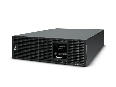 Источник бесперебойного питания, CyberPower, OL10KERT3UPM, Мощность 10000ВА/10000Вт, OL-серия, On-Line, Стоечный 3U, LCD/Smart/USB/RJ11/RJ45/EPO/2*Relay/RS232/Сухие контакты, AVR: 200-240В, Без АКБ, Вых: 4xIEC C13/4хIEC C19/Клеммная колодка, Чёрный