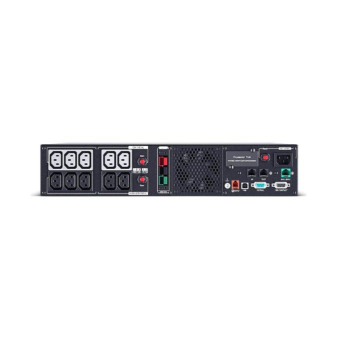 Источник бесперебойного питания, CyberPower, PR1500ERTXL2U, Мощность 1500ВА/1500Вт, PRIII-серия, Линейно-интерактивный, Стоечный 2U, LCD/Smart/BMS/USB/RS232/EPO/RJ11/RJ45/Serial/Сухие контакты, AVR: 159-288В, АКБ 12В/9Ач*4шт., Вых: 10xIEC C13, Чёрный