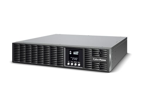 Источник бесперебойного питания, CyberPower, OLS1500ERT2U, Мощность 1500ВА/1350Вт, OLS-серия, On-Line, Стоечный 2U, LCD/Smart/USB/RJ11/RJ45/EPO/RS232, AVR: 110-300В, АКБ: 12В/7Ач*3 шт., Вых: 6xIEC C13, Чёрный