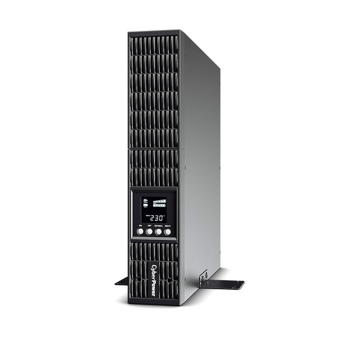 Источник бесперебойного питания, CyberPower, OLS1500ERT2U, Мощность 1500ВА/1350Вт, OLS-серия, On-Line, Стоечный 2U, LCD/Smart/USB/RJ11/RJ45/EPO/RS232, AVR: 110-300В, АКБ: 12В/7Ач*3 шт., Вых: 6xIEC C13, Чёрный