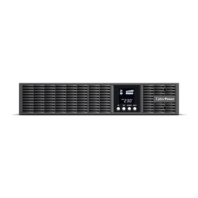 Источник бесперебойного питания, CyberPower, OLS1500ERT2U, Мощность 1500ВА/1350Вт, OLS-серия, On-Line, Стоечный 2U, LCD/Smart/USB/RJ11/RJ45/EPO/RS232, AVR: 110-300В, АКБ: 12В/7Ач*3 шт., Вых: 6xIEC C13, Чёрный