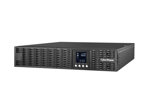 Источник бесперебойного питания, CyberPower, OLS3000ERT2U, Мощность 3000ВА/2700Вт, OLS-серия, On-Line, Стоечный 2U, LCD/Smart/USB/RJ11/RJ45/EPO/RS232, AVR: 110-300В, АКБ 12В/9Ач*6 шт., Вых: 8xIEC C13/1хIEC C19, Чёрный