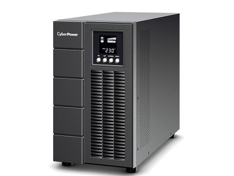Источник бесперебойного питания, CyberPower, OLS2000E, Мощность 2000ВА/1800Вт, OLS-серия, On-Line, Напольный, LCD/Smart/USB/RS-232/EPO, AVR: 160-300В, АКБ: 12В/7Ач*6 шт., Вых: 4xIEC C13/Клеммный блок, Чёрный