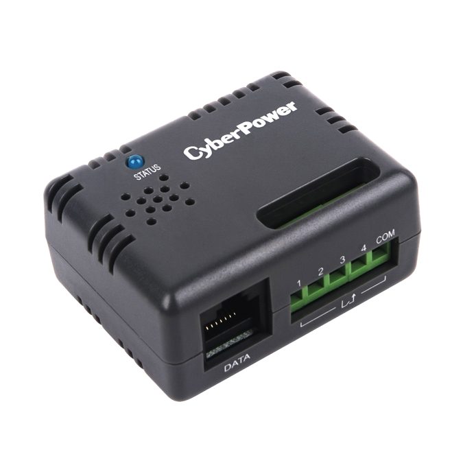 Датчик окружающей среды, CyberPower ENVIROSENSOR/SNEV001, совместим с картой RMCARD205/400, Тип разъема: RJ45, Темно-серый