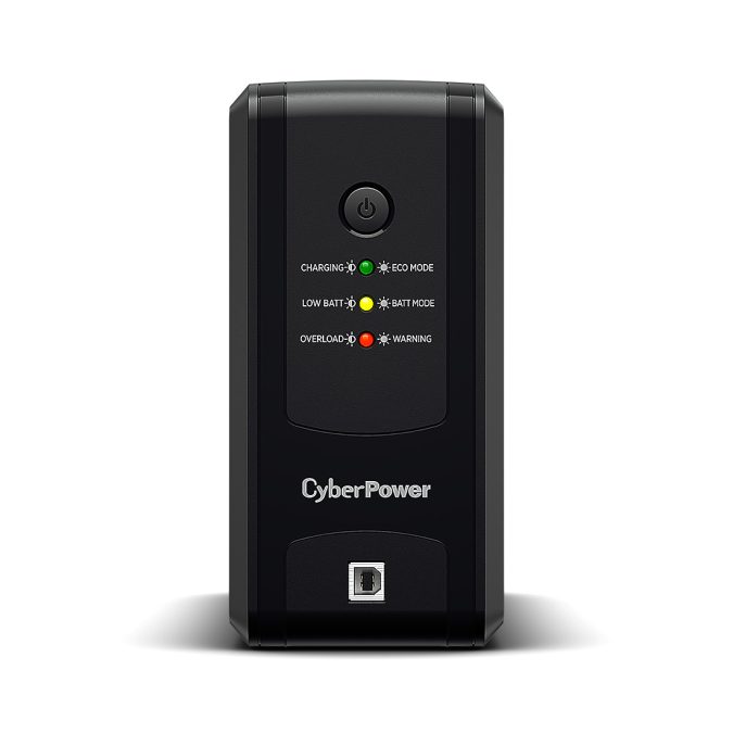 Источник бесперебойного питания, CyberPower, UT650EG, Мощность 650ВА/390Вт, UTG-серия, Линейно-интерактивный, Напольный, LED/RJ11/RJ45e/USB, AVR: 165-290В, АКБ 12В/7Ач*1шт., Вых: 3xSchuko, Чёрный