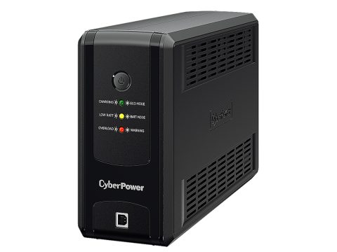 Источник бесперебойного питания, CyberPower, UT1100EG, Мощность 1100ВА/660Вт, UTG-серия, Линейно-интерактивный, Напольный, LED/RJ11/RJ45/USB, AVR: 165-290В, АКБ 12В/5Ач*2 шт., Вых: 4xSchuko, Чёрный