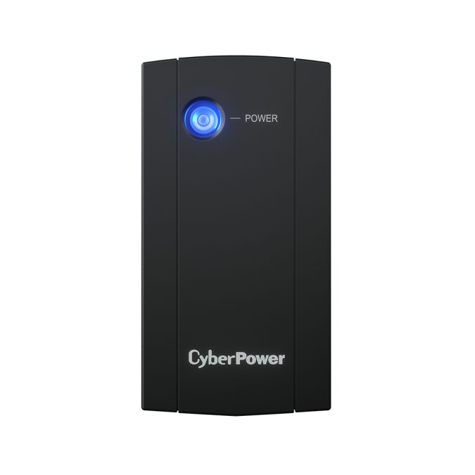 Источник бесперебойного питания, CyberPower, UTC650E, Мощность 650ВА/360Вт, UTC-серия, Линейно-интерактивный, Напольный, LED, AVR: 165-290В, АКБ 12В/5Ач*1 шт., Вых: 2xSchuko, Чёрный