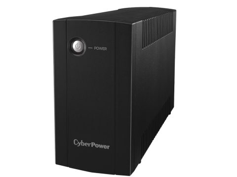 Источник бесперебойного питания, CyberPower, UTC850E, Мощность 850ВА/425Вт, UTC-серия, Линейно-интерактивный, Напольный, LED, AVR: 165-290В, АКБ 12В/5,5Ач*1 шт., Вых: 2xSchuko, Чёрный
