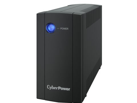 Источник бесперебойного питания, CyberPower, UTC650EI, Мощность 650ВА/360Вт, UTC-серия, Линейно-интерактивный, Напольный, LED, AVR: 165-290В, АКБ 12В/5Ач*1 шт., Вых: 4xIEC C13, Чёрный
