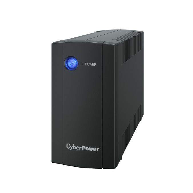 Источник бесперебойного питания, CyberPower, UTC650EI, Мощность 650ВА/360Вт, UTC-серия, Линейно-интерактивный, Напольный, LED, AVR: 165-290В, АКБ 12В/5Ач*1 шт., Вых: 4xIEC C13, Чёрный