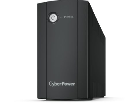 Источник бесперебойного питания, CyberPower, UTI675E, Мощность 675ВА/360Вт, UTI-серия, Линейно-интерактивный, Напольный, LED, AVR: 165-290В, АКБ 12В/5Ач*1 шт., Вых: 2xSchuko, Чёрный