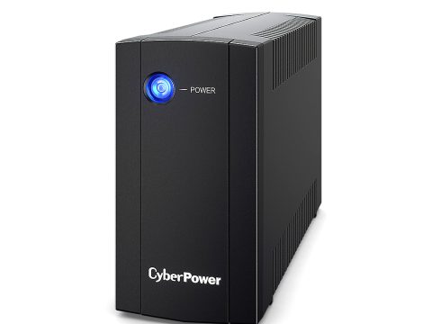 Источник бесперебойного питания, CyberPower, UTI875E, Мощность 875ВА/425Вт, UTI-серия, Линейно-интерактивный, Напольный, LED, AVR: 165-290В, АКБ 12В/5,5Ач*1 шт., Вых: 2xSchuko, Чёрный