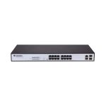 Коммутатор, BDCOM, S1218-16P, Неуправляемый, 16 портов PoE 10/100M RJ45, 2 комбо порта 1000M RJ45/SFP, Бюджет PoE 250W, supports standard/VLAN/CCTVmode, Стоечный 1U