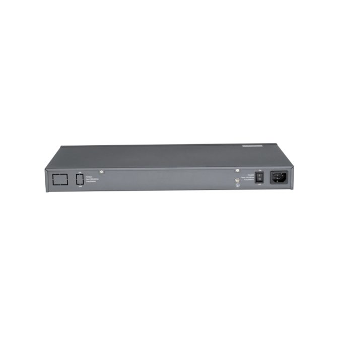 Коммутатор, BDCOM, S2900-24T4X, Управляемый L2+, 24 порта 10/100/1000M RJ45, 4 порта 10G SFP+, Без вентилятора, Стоечный