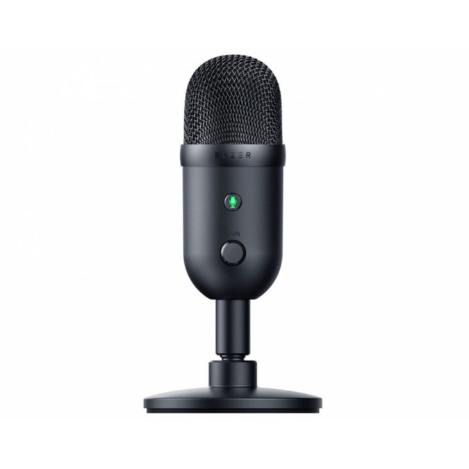 Микрофон, Razer, Seiren V2 X, RZ19-04050100-R3M1, Конденсаторный микрофон 25 мм, Суперкардиоидная диаграмма направленности, частота дискретизации: 96кГц, от 20Гц до 20кГц, USB-кабель длиной 1,8м, черный