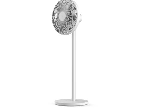 Вентилятор напольный, Xiaomi, Smart Standing Fan 2 Pro (BPLDS03DM/BHR5856EU), Потребляемая мощность 12.7 Вт, Макс. скорость воздушного потока 3.47 м/сек, Уровень шума 58 дБ, Таймер, Защита от детей, Управление механическое, через приложение, голосовой помощник, 2.4 G Wi-Fi, Белый