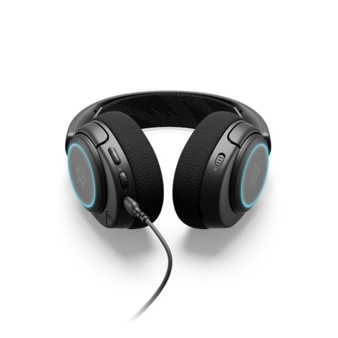 Гарнитура, Steelseries, Arctis Nova 3, 61631, Игровая гарнитура, Микрофон выдвижной гибкий, Динамики 40 мм, 36 Ом, 20–22 000 Гц, 3.5 Mini Jack, Чёрный