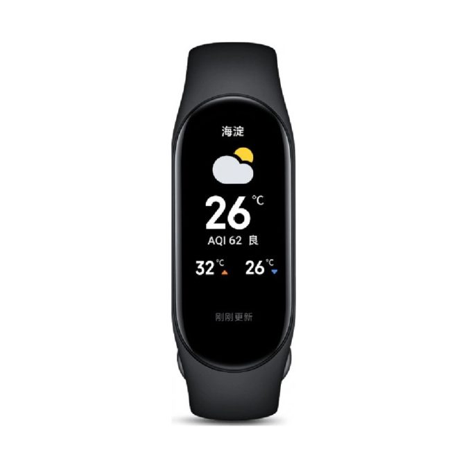 Фитнес браслет, Xiaomi, Mi Smart Band 7, M2129B1 / BHR6008GL, 1.62" AMOLED, Разрешение экрана 192 x 490, Аккумулятор 180 мАч, Водонепроницаемость 5 АТМ, Черный