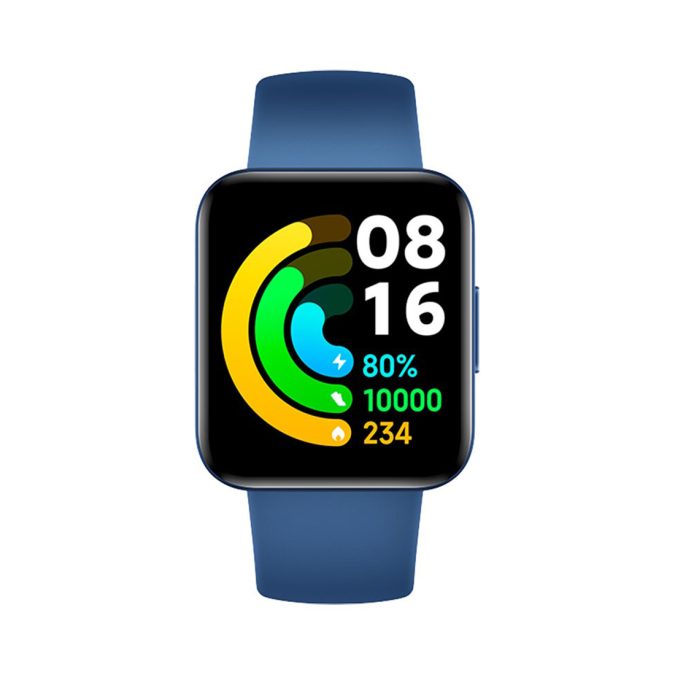 Смарт часы, Xiaomi, Poco Watch, M2131W1, Дисплей 1.6" AMOLED, Разрешение 320 x 360, Водонепроницаемые (5 АТМ), GPS+GLONASS, Galileo, BDS, Батарея 225 мАч, Вес 31 гр, Синий
