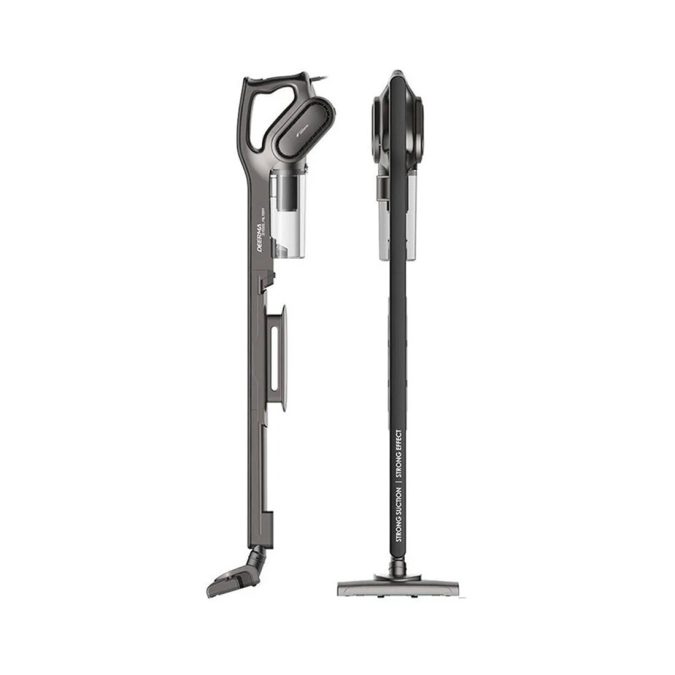 Проводной вертикальный пылесос, Deerma, DX700S, Давление 15 кПа, Объём пылесборника 0.8 литров, Длина кабеля 4.5 м, Потребляемая мощность 600 Вт, Уровень шума 75 дБ, Вес 2.2 кг, Черный
