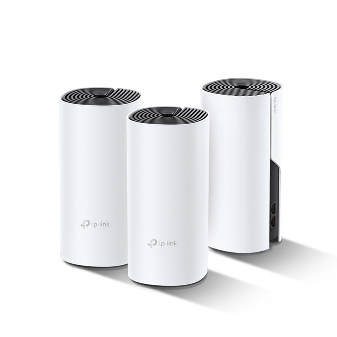 Маршрутизатор, TP-Link, Deco M4(3-pack), Wi-Fi 5, 802.11a/b/g/n/ac, 2,4 ГГц/5 ГГц, AC1200, 2 порта 10/100/1000M WAN/LAN, 3 модуля в комплекте
