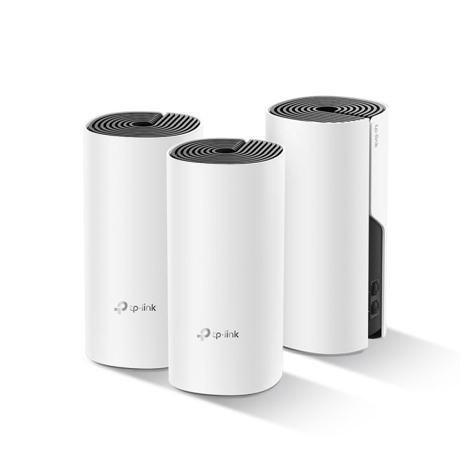 Маршрутизатор, TP-Link, Deco M4(3-pack), Wi-Fi 5, 802.11a/b/g/n/ac, 2,4 ГГц/5 ГГц, AC1200, 2 порта 10/100/1000M WAN/LAN, 3 модуля в комплекте