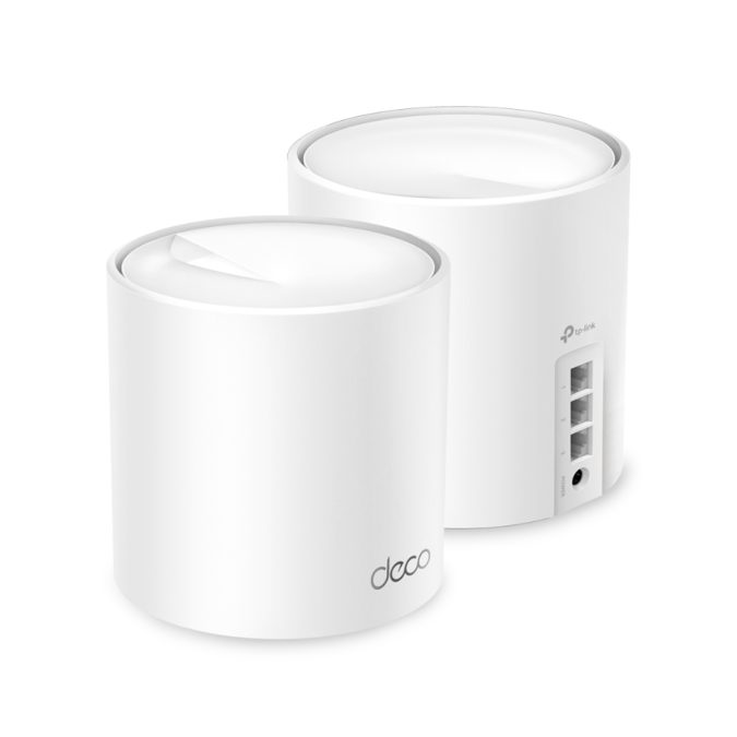 Беспроводная MESH-система Wi-Fi, TP-Link, Deco X50(2-pack), AX3000, Wi-Fi 6, 2,4 ГГц/5 ГГц, 802.11a/b/g/n/ac/ax, 3 порта 10/100/1000M WAN/LAN, 2 модуля в комплекте