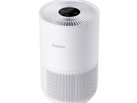 Очиститель воздуха, Xiaomi, Smart Air Purifier 4 Compact, AC-M18-SC/BHR5860EU, Трехслойная очистка, Обслуживаемая площадь 16-27 м2, Высокоэффективная фильтрация, 2.4 GHz Wi-Fi, Вес 2.2 кг, Белый