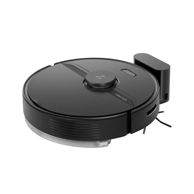 Робот-пылесос, Roborock, Q7 Max (Q380RR/Q7M52-02), с зарядной базой (CDZ12RR/CDZ11RR), Вес 3.8 кг, LiDAR навигация, 4200 Па, Обслуживаемая площадь: сухая (300 кв.м) влажная (240 кв.м), Автономная работа 3 ч, Аккумулятор 5200 мАч, Время зарядки до 6 ч, Уровень шума 67 дБ, Голосовое управление, Черный