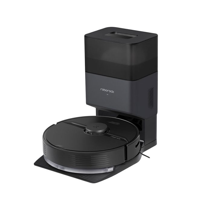 Робот-пылесос, Roborock, Q7+ (Q400RR/Q7P52-02), с зарядным устройством и автовыгрузкой мусора (AED03HRR/AED04HRR), 7 недель без опустошения, LiDAR навигация, 2700 Па, Обслуживаемая площадь: сухая (300 кв.м) влажная (150 кв.м), Автономная работа 3 ч, Ёмкость аккумулятора 5200 мАч, Время зарядки до 6 ч, Уровень шума 67 дБ, Голосовое управление, Черный