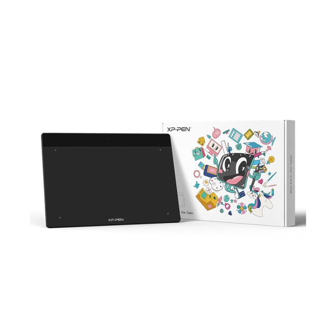 Графический планшет, XP-Pen, Deco Fun L BK, Разрешение 5080 lpi, Чувствительность к нажатию 8192, Интерфейс USB-C, Рабочая область 10"х6.27", Чёрный