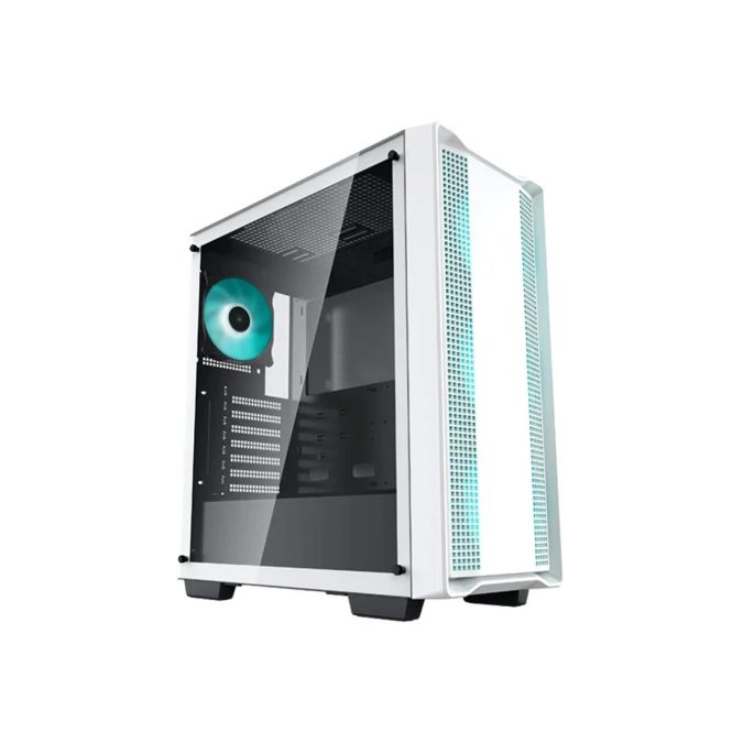 Компьютерный корпус, Deepcool, CC560 WH V2 R-CC560-WHGAA4-G-2, ATX/Micro ATX, USB 3.0*1/2.0*1, HD-Audio+Mic, 3*120mm Led Mint/1*120mm Led Mint , Высота процессорного кулера до 163мм, Длина VGA до 370мм, 2*3.5"/2+1*2.5", Слот 7, Сталь 0,6, 416x210x477мм, Без Б/П, Белый
