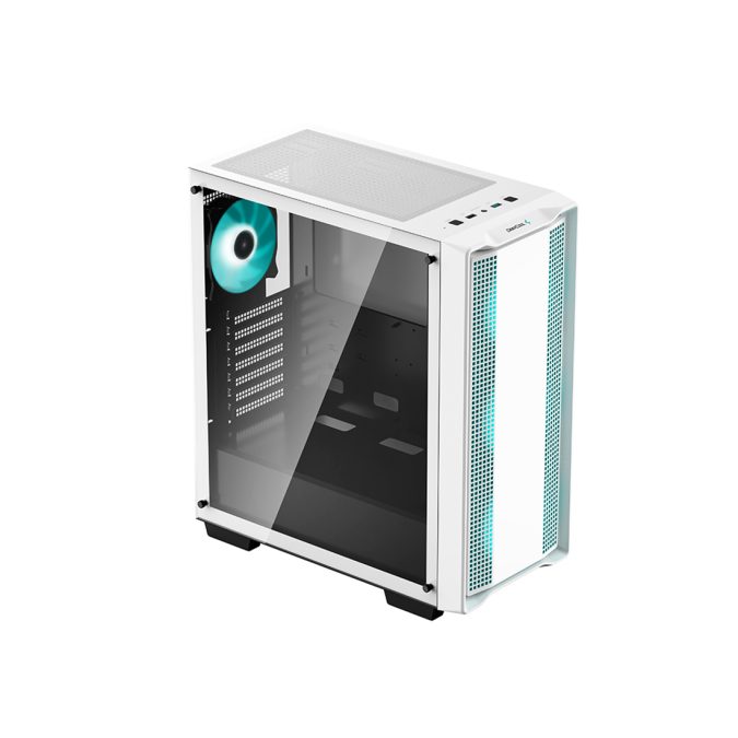Компьютерный корпус, Deepcool, CC560 WH V2 R-CC560-WHGAA4-G-2, ATX/Micro ATX, USB 3.0*1/2.0*1, HD-Audio+Mic, 3*120mm Led Mint/1*120mm Led Mint , Высота процессорного кулера до 163мм, Длина VGA до 370мм, 2*3.5"/2+1*2.5", Слот 7, Сталь 0,6, 416x210x477мм, Без Б/П, Белый