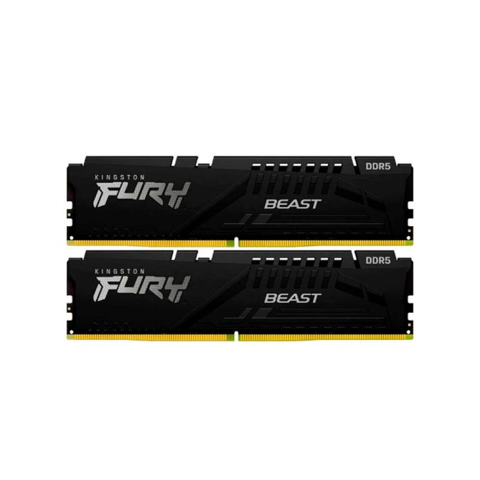 Комплект модулей памяти, Kingston, FURY Beast KF556C40BBAK2-64 (Kit 2x32GB), DDR5, 64GB, DIMM , Чёрный
