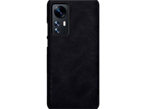 Чехол для телефона, NILLKIN, для Xiaomi 12/12X, QLC-01, Qin Leather Case, Чёрный