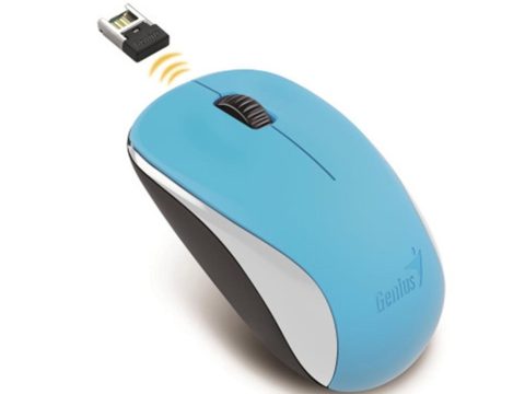 Компьютерная мышь, Genius, NX-7000, 3D, Оптическая, 1200dpi, Беcпроводная 2.4ГГц, Голубой
