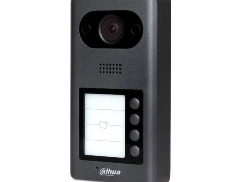 Вызывная панель, Dahua, DHI-VTO3211D-P4-S2, 4-кнопочная IP-панель, 2 Мп, IP65 & IK08