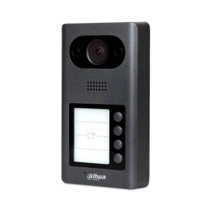 Вызывная панель, Dahua, DHI-VTO3211D-P4-S2, 4-кнопочная IP-панель, 2 Мп, IP65 & IK08