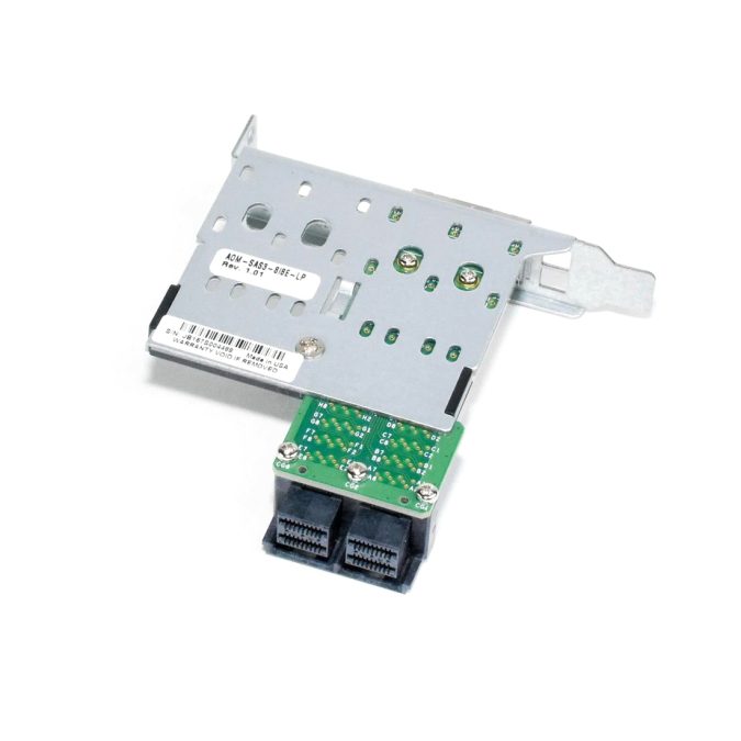 Модуль расширения SAS, Supermicro, AOM-SAS3-8I8E, 8-port Mini SAS HD Int-to-Ext cable adapter w/FH bracket