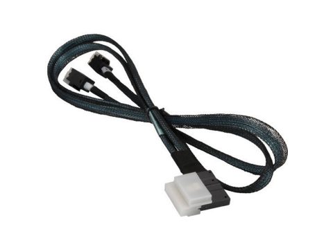 Кабель интерфейсный Slimline SAS x8 to 2x Mini SAS HD, Supermicro, CBL-SAST-0856-1, SLIMLINE SAS x8 (LE) to 2x MINI SAS HD,INT,74CM