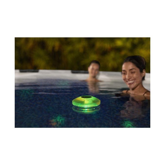 LED-подсветка плавающая для бассейна FloatBright, BESTWAY, 58419, Пластик, 4 цвета подсветки, Автовключение/выключение, 3 x AA (нет в комплекте), Белый, Цветная коробка