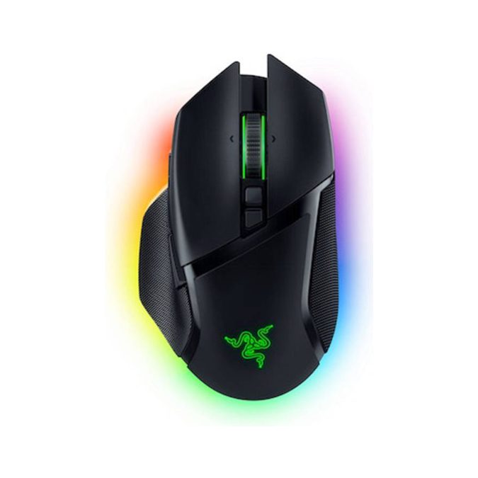 Компьютерная мышь, Razer, Basilisk V3 Pro, RZ01-04620100-R3G1, Оптический сенсор Focus Pro 30K Optical Sensor, Скорость до 750 дюймов в секунду / Ускорение до 90 g, Многофункциональная кнопка-триггер (несъемная), Калибровка сенсора под поверхность, Синхронизация подсветки между устройствами Razer, Встроенная память на 5 (4+1) профилей и облачное хранилище, ресурс в 90 млн нажатий, Оптическая 30 000dpi (сенсор 5G), 11 кнопок, Колесо прокрутки с наклонами и настройкой вращения, Подсветка Chroma настраиваемая 16.8 млн цветов, USB передатчик 2,4 ГГц Razer USB HyperSpeed Wireless Dongle, Адаптер Razer USB Dongle Adapter, Кабель USB-A/USB-C Speedflex, 112 г (без кабеля), Черный