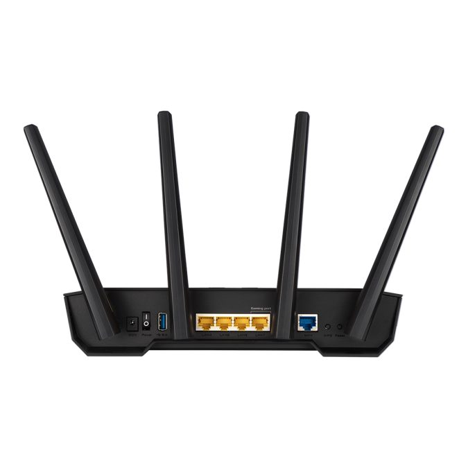 Сетевой маршрутизатор со встроенной беспроводной точкой доступа, ASUS, TUF-AX3000, 802.11a/b/g/n/ac/ax, AX3000, 1 порт 10/100/1000M WAN, 4 порта 10/100/1000M LAN, 1 x USB (3.2 Gen1)