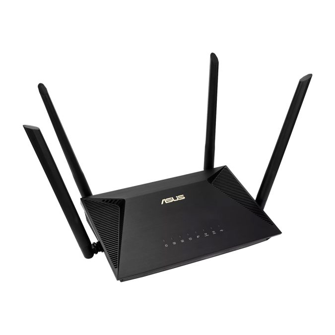 Сетевой маршрутизатор со встроенной беспроводной точкой доступа, ASUS, RT-AX53U, 2.4G Hz/5 GHz, 802.11a/b/g/n/ac/ax, AX1800, 1 порт 10/100/1000M WAN, 3 порта 10/100/1000M LAN, 1 x USB