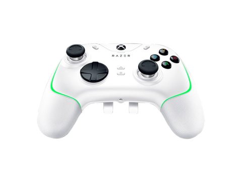 Геймпад, Razer, Wolverine V2 Chroma - White, RZ06-04010200-R3M1, Работает с Xbox One, Xbox Series X | S или ПК (Windows® 10 и выше), 6 дополнительных многофункциональных кнопок, Сменные насадки джойстиков, Аналоговый аудио разъем 3,5 мм, Белый