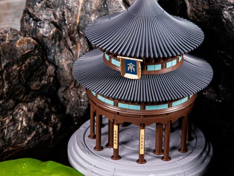 Конструктор, ONEBOT, QNSTX65AIQI, Double-Eave Pavilion, 14+, 358+ деталей, ABS, PC, Мульти-колор